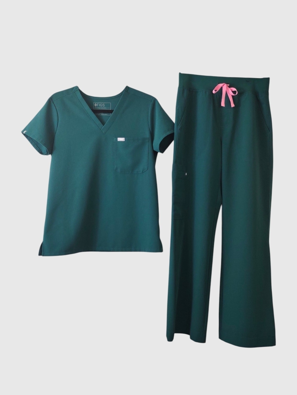 Figs Forest Green Scrub Set - Picture 2 of 6